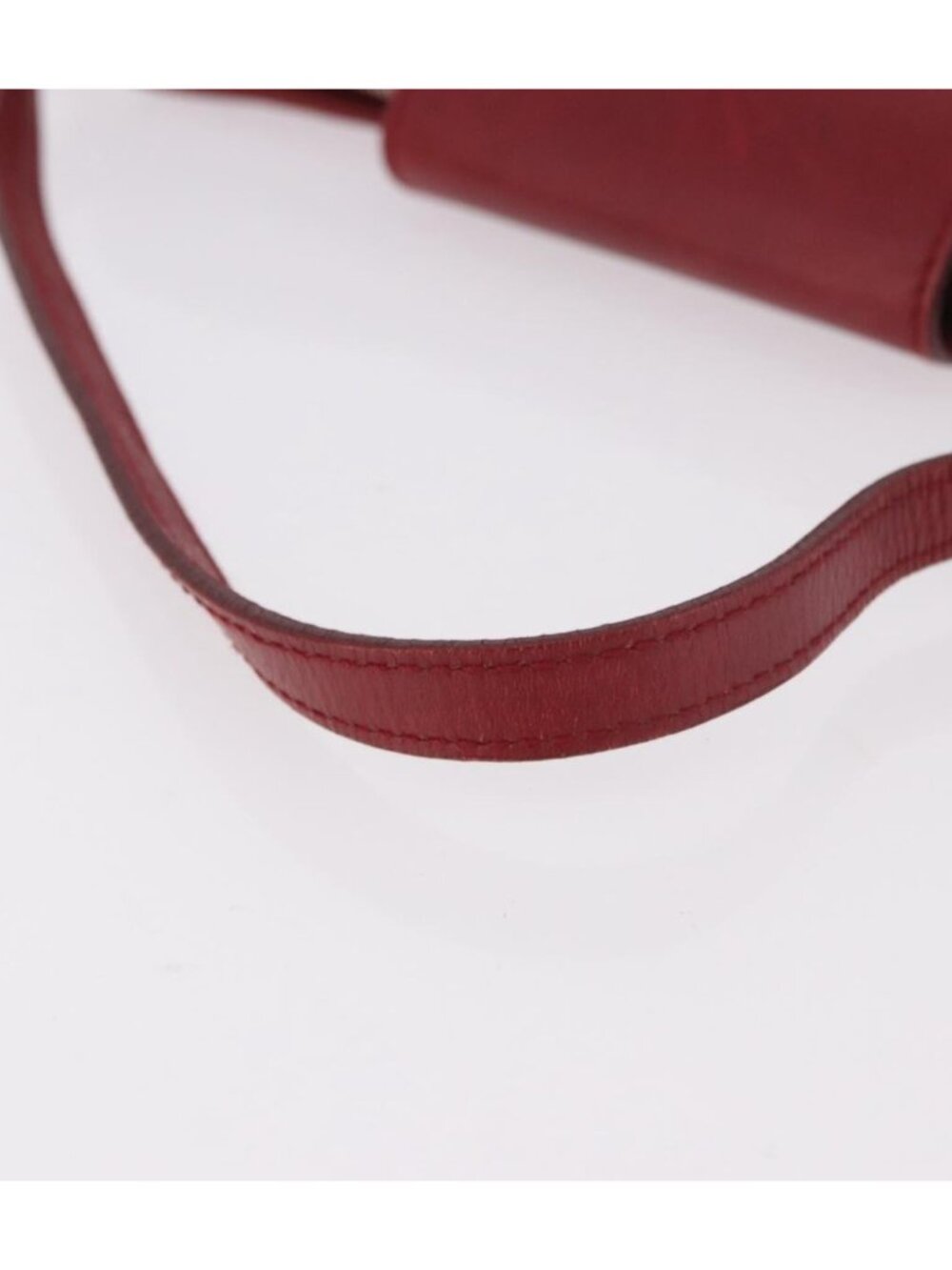 LOEWE Accessory Pouch Leather Red Silver - Picture 5 of 16